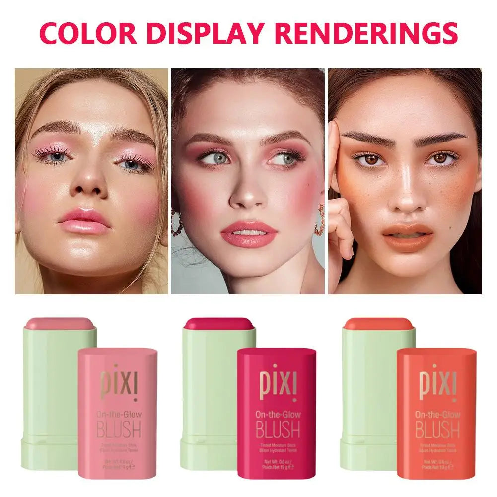 3-in-1 Blush Stick – Cream Blusher for Cheeks, Eyes & Lips