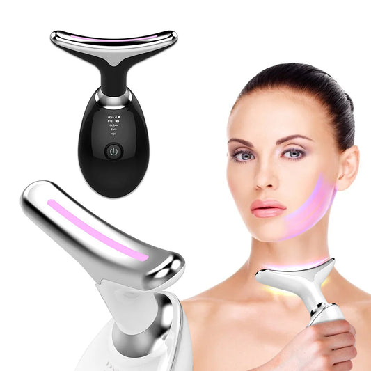 EMS Face & Neck Lift Device – LED Therapy & Anti-Wrinkle Massager