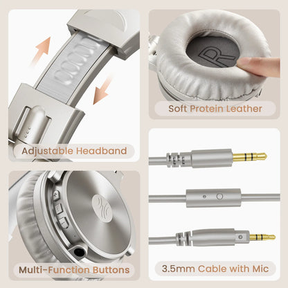 OneOdio Pro C Wireless Headphones – Hi-Res Over-Ear, 110h Playtime