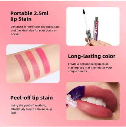 Waterproof Pink Lip Stain - Transfer-Proof & Long-Lasting