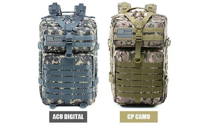 50L Tactical Backpack for Men – Outdoor Travel, Hiking & Hunting Bag