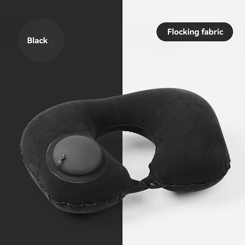 Inflatable U-Shaped Travel Pillow – Neck Support for Travel Comfort