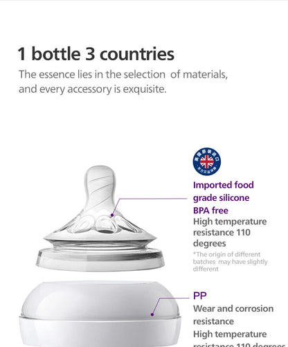 PHILIPS AVENT Glass Baby Bottle – Anti-Colic Feeder 160ml/240ml