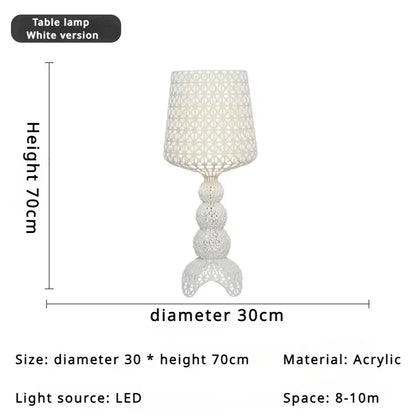Italian Designer Hollow Goblet Acrylic Floor Lamp