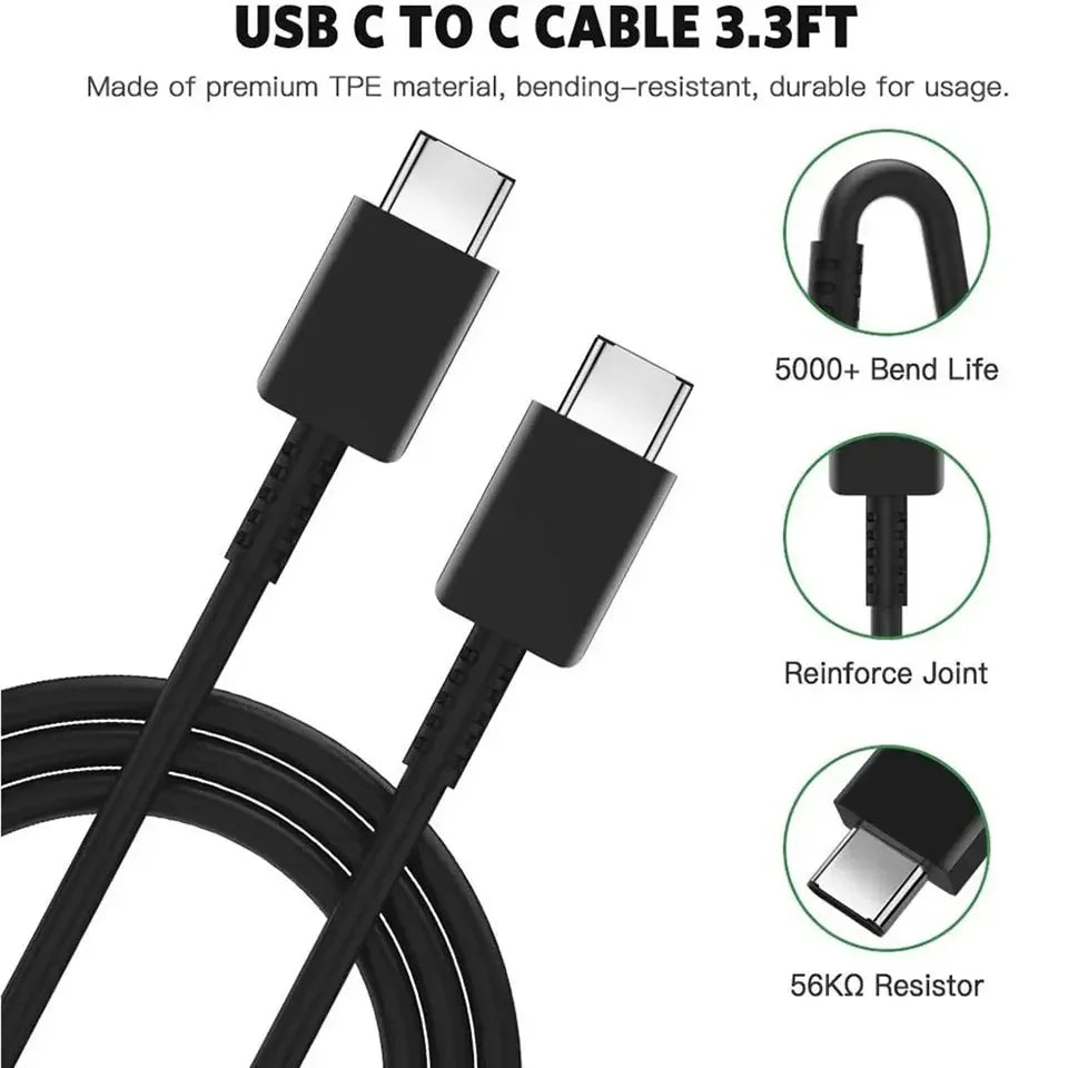 PD 45W USB-C Wall Charger – Fast Adapter for Samsung & iPhone 15