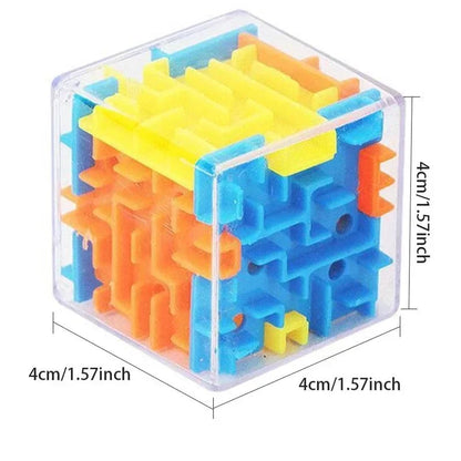 3D Maze Magic Cube Puzzle Toy with Rolling Ball for Kids & Adults