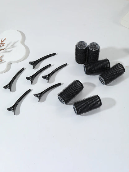 12pcs Self-Adhesive Hair Curlers & Bangs Clips for Styling Wigs
