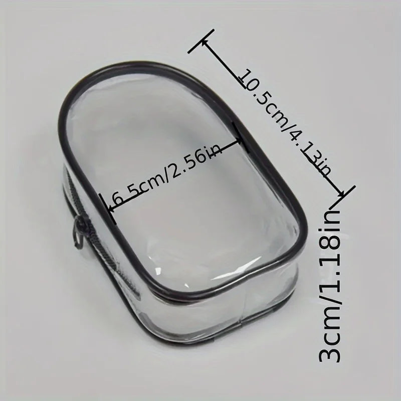 Portable Mini Clear Zipper Bag - Organizer for Earphones & Chargers