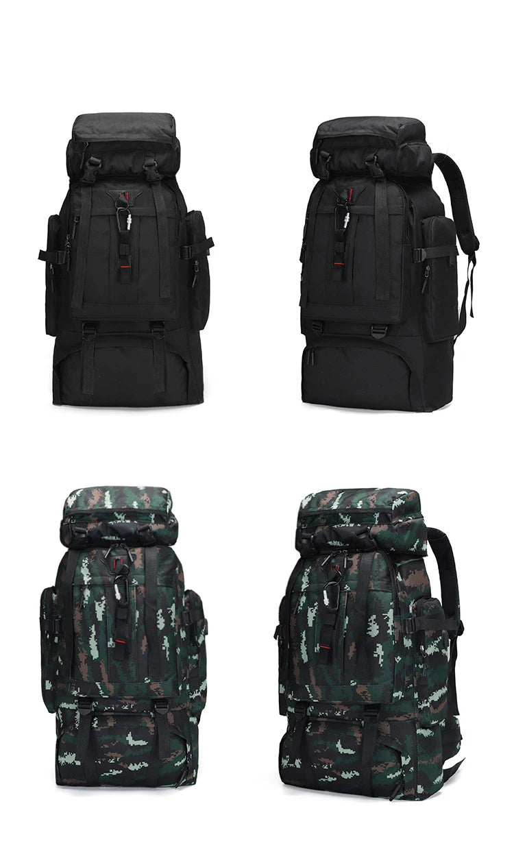 80L Large Capacity Waterproof Camouflage Outdoor Backpack