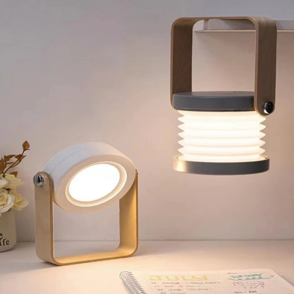 Rechargeable Folding LED Lantern Desk & Bedside Night Light