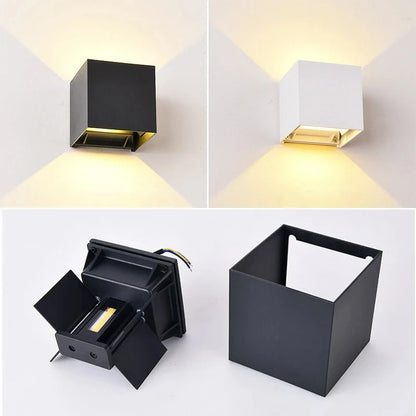 12W PIR Sensor LED Wall Light – Waterproof Outdoor/Indoor Lamp