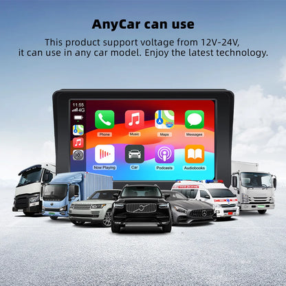 Universal 7" Car Radio Touch Screen with Apple CarPlay & Android