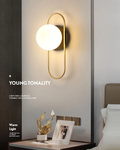Interior LED Wall Lamp with G9 Bulb – Black & Gold Wall Sconce