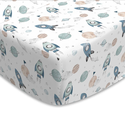 Happy Flute Cartoon Baby Bed Sheet – Soft, Breathable 70×130cm