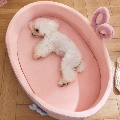 Detachable Washable Pet Bed – Soft 4-Season Bed for Cats & Dogs