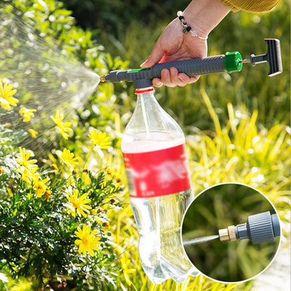 Manual High-Pressure Sprayer with Adjustable Nozzle for Garden Use