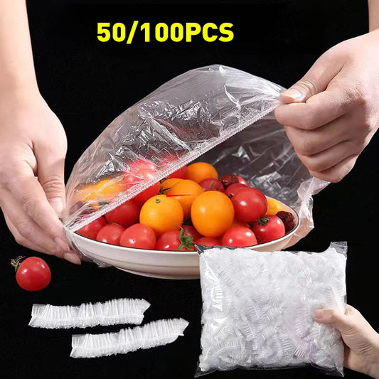 Elastic Food Covers for Bowls – Reusable Plastic Wrap Lids