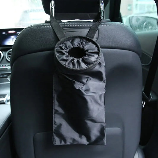 Hanging Car Seat Trash Bag – Oxford Cloth Garbage Organizer