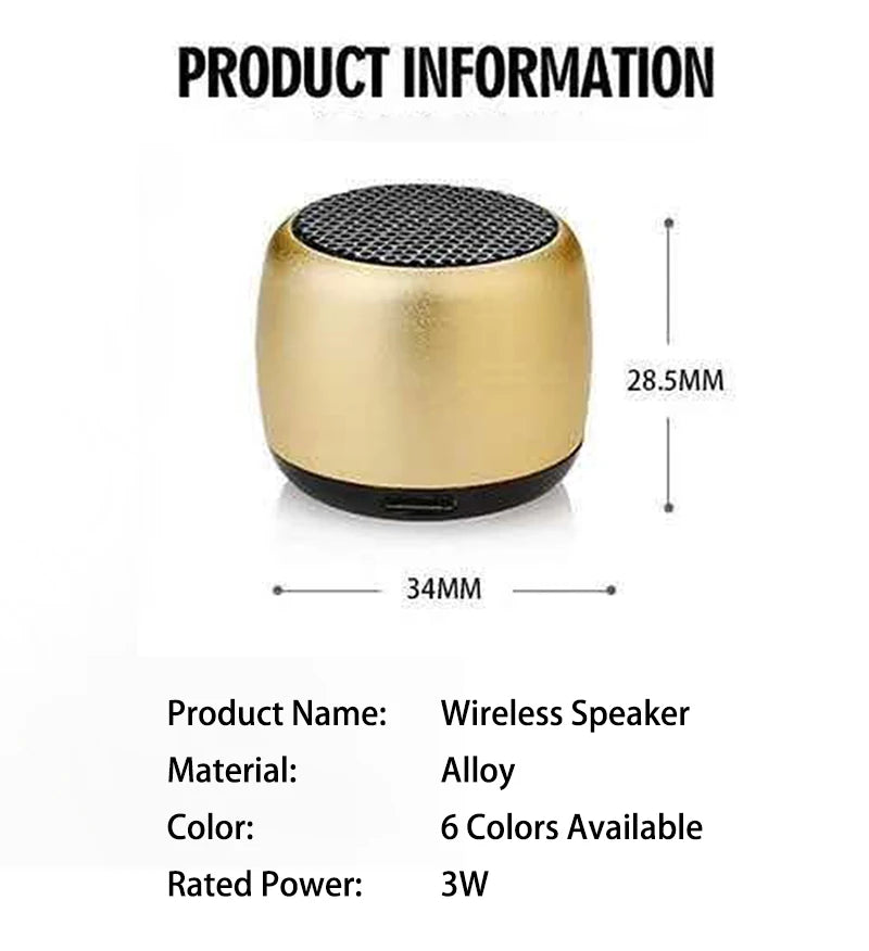 Cartmela TWS Mini Bluetooth Speaker