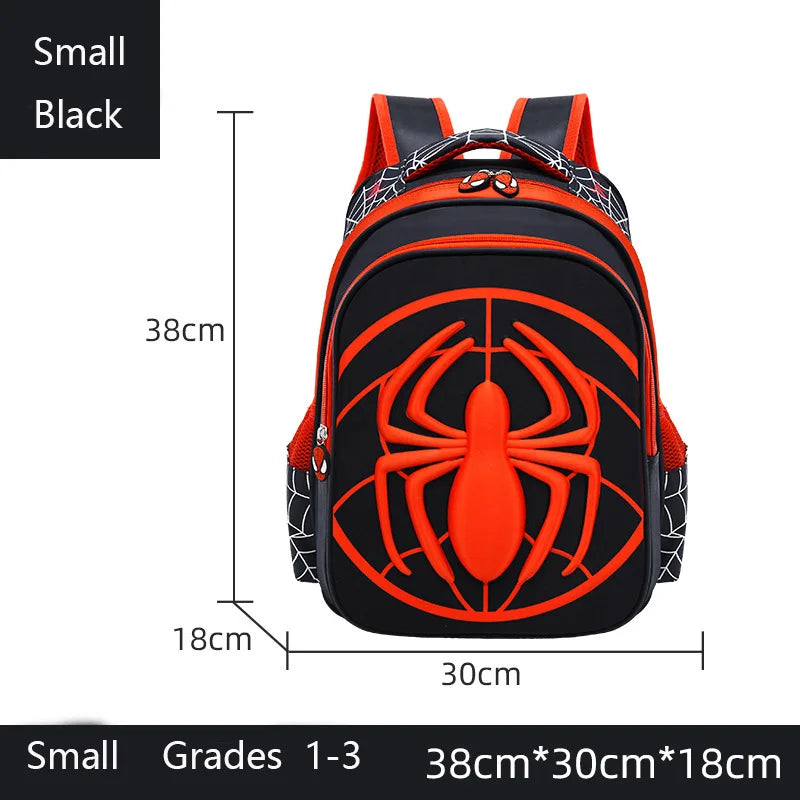 Cartmela Spider Backpack & Pencil Case Set | Waterproof Cartoon School Bag for Boys