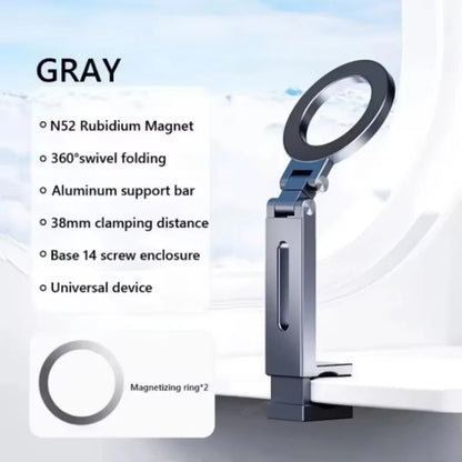 360° Magnetic Phone Holder – Folding, Portable Airplane Mount
