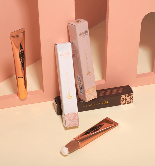 Air Cushion Blusher & High Gloss Stick – 6-Color Liquid Makeup Rouge
