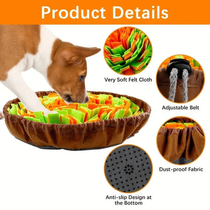 Felt Snuffle Mat for Dogs – Washable Slow Feeding & Training Pad
