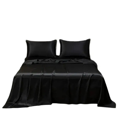 Silky Satin Bed Sheet Set – Cooling Summer Sheets with Pillowcase