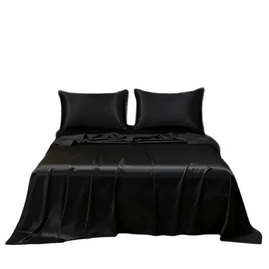 Silky Satin Bed Sheet Set – Cooling Summer Sheets with Pillowcase