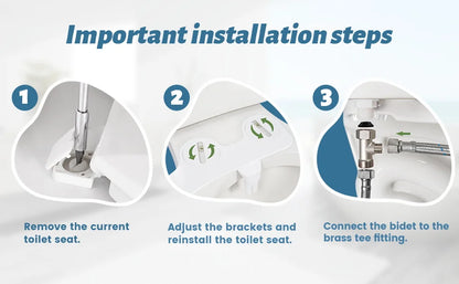 Cartmela Non-Electric Dual Nozzle Bidet Attachment