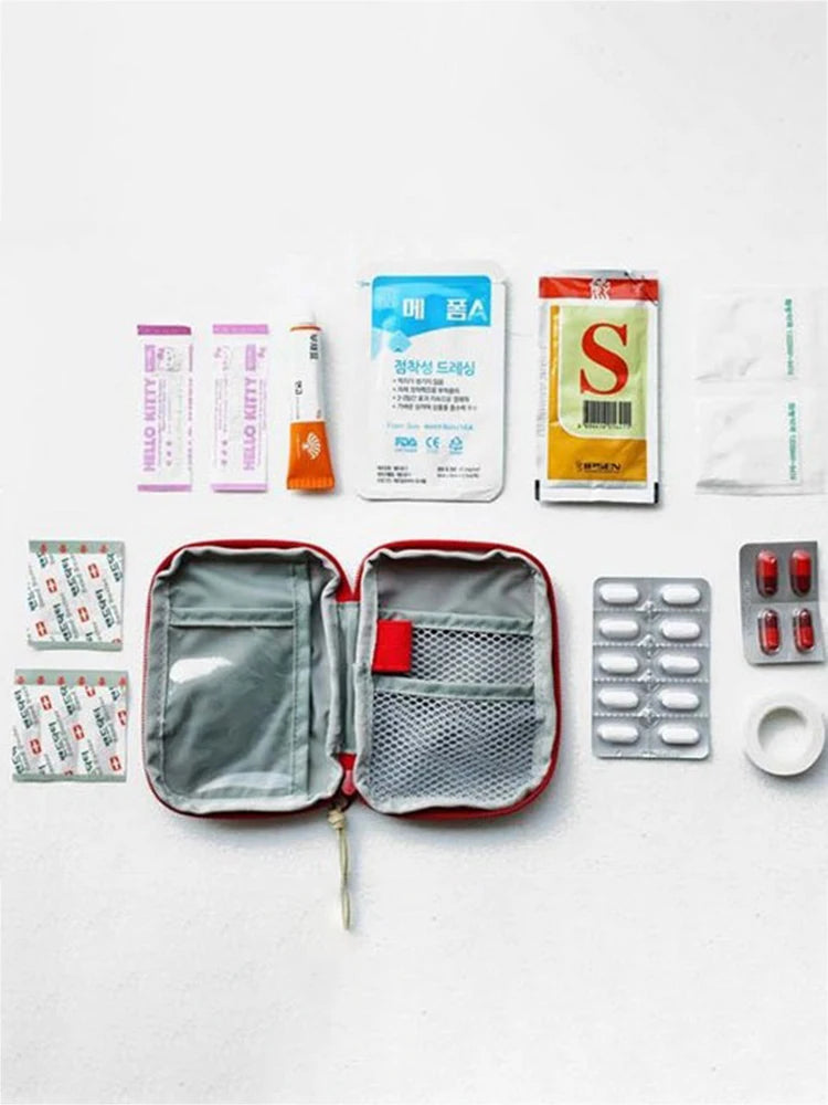 Mini Portable Medicine Bag–Travel First Aid Kit & Survival Storage Box