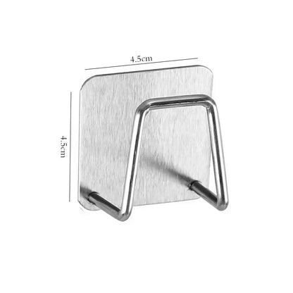 Stainless Steel Sink Sponge Holder – Wall-Mount Kitchen Organizer