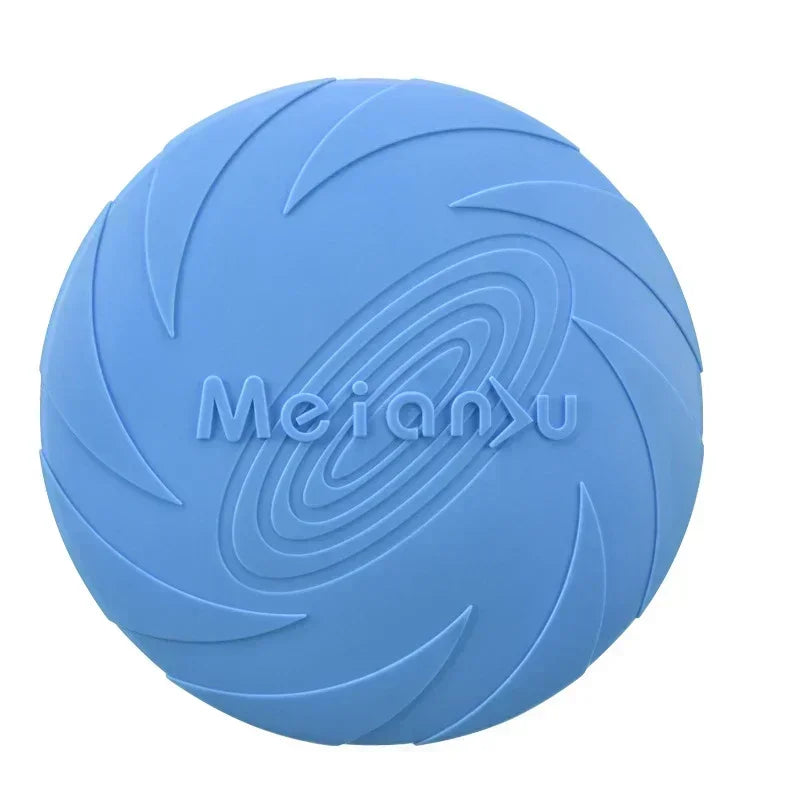 Multicolor Dog Frisbee Toy – Silicone Flying Disc for Fun & Training