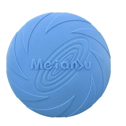 Multicolor Dog Frisbee Toy – Silicone Flying Disc for Fun & Training