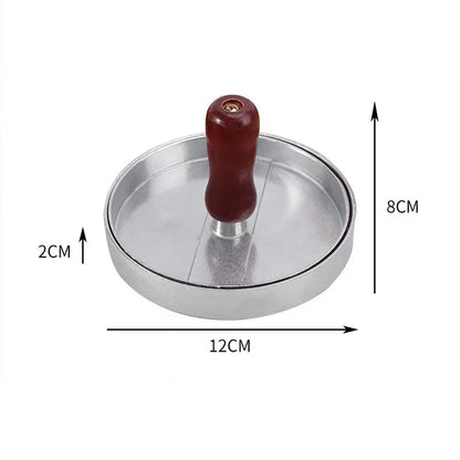 Non-Stick Burger Press with Wax Paper – Aluminum Patty Maker