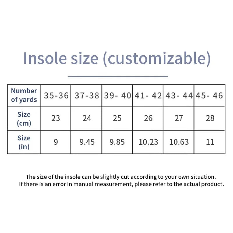 Sport Orthopedic Insoles – Shock-Absorbing EVA Inserts for Men & Women