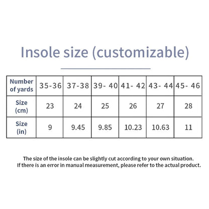 Sport Orthopedic Insoles – Shock-Absorbing EVA Inserts for Men & Women
