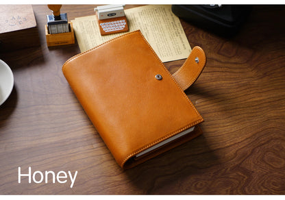 Full Grain Leather Planner with Rings – Personal Size Organizer