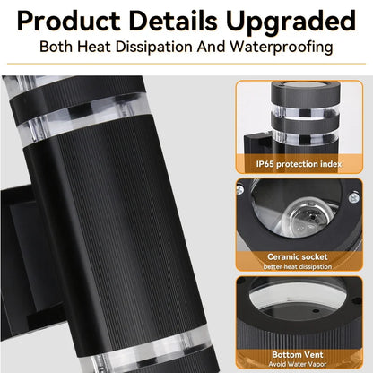 Outdoor Waterproof Street Wall Light – LED E27 Bulb Fixture
