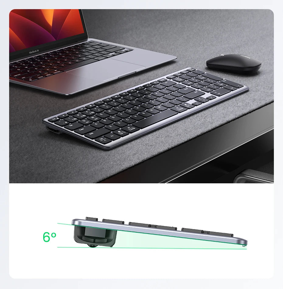 Wireless Bluetooth 5.0 Keyboard – 99 Keys Russian/Korean/English