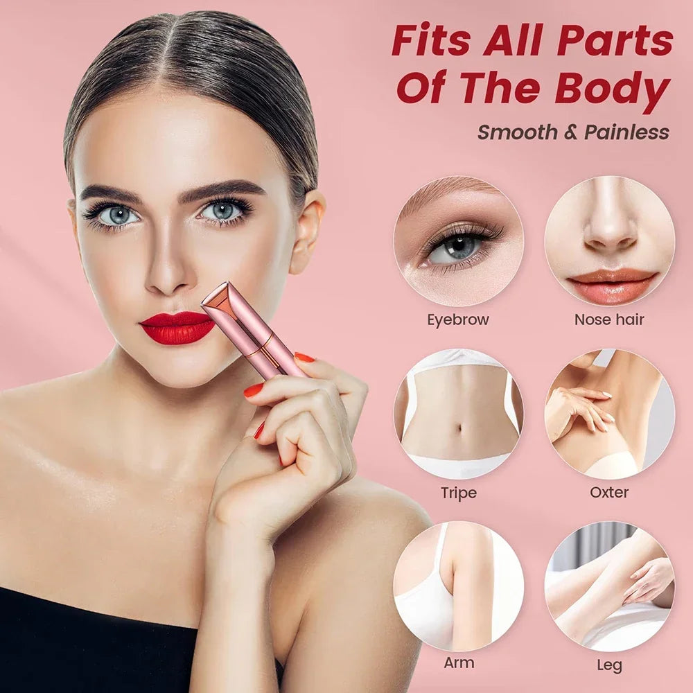 Electric Facial Hair Remover &amp; Eyebrow Trimmer for Women