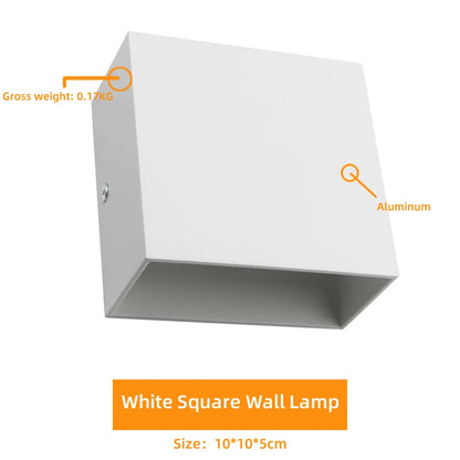 2-Pack LED Wall Sconces – 6W Modern Up Down Indoor Wall Lights
