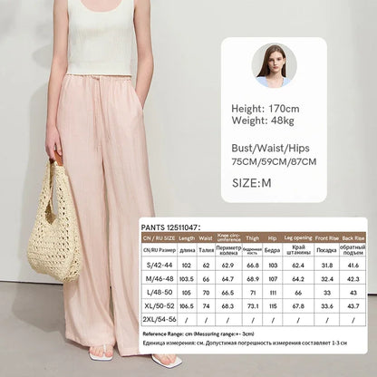 Women’s Casual Shirt & Wide Leg Pants – Spring Basic Separate Set