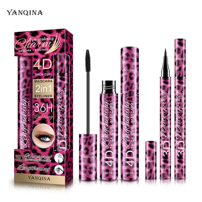 Liquid Eyeliner & Waterproof Mascara Set for Bold Eye Makeup