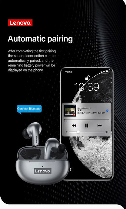Lenovo LP5 TWS Bluetooth Earbuds | 9D HiFi Stereo Wireless Audio