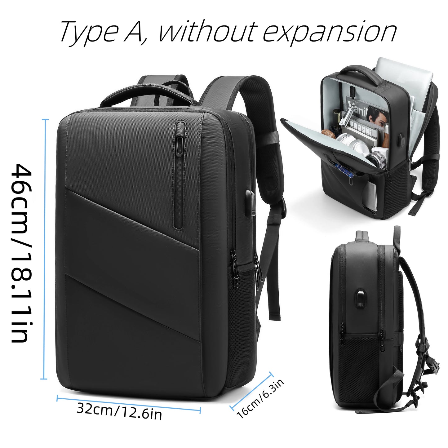 Cartmela 18-inch Men’s Business Laptop Backpack