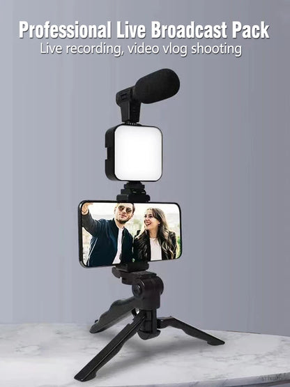Cartmela Smartphone Vlogging Kit – Tripod, Microphone & Fill Light
