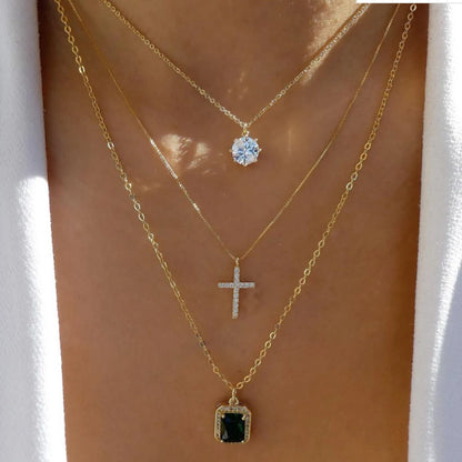 Layered Gold Tone Necklace Set – 5pcs Braided & Beaded Chains