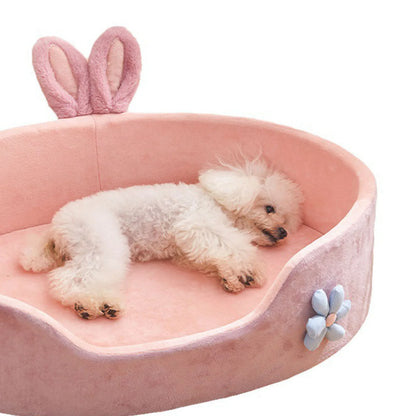 Detachable Washable Pet Bed – Soft 4-Season Bed for Cats & Dogs