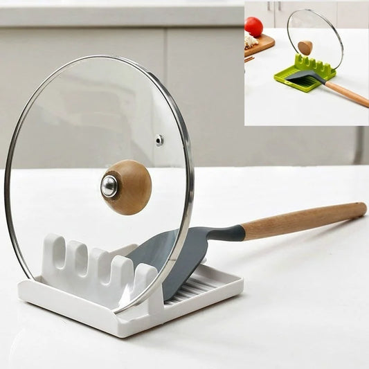 Kitchen Utensil Holder – Non-Slip Spoon & Spatula Rest Organizer